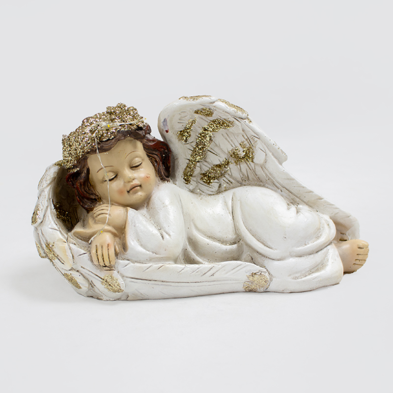 Anjo Deitado C/ Luz 19 x 10.5cm XL-13624 B